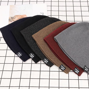 秋冬季男士韩版潮流针织帽学生青年薄款骑车毛线帽男款时尚棉帽子