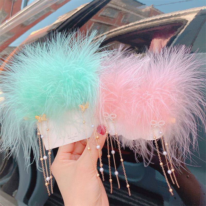 2025新款羽毛头饰儿童甜美头饰超仙春秋宝宝发饰小女孩扎头发头花