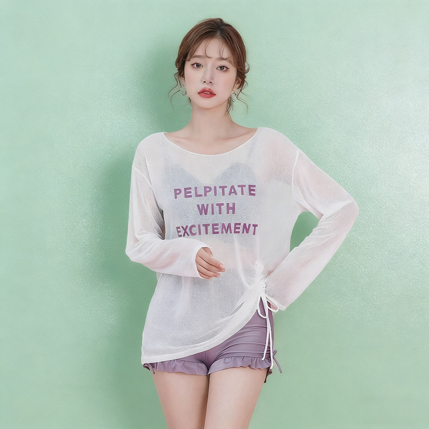 高级感泳衣女2026新款三件套防晒罩衫显瘦遮肚泡温泉微胖性感泳装