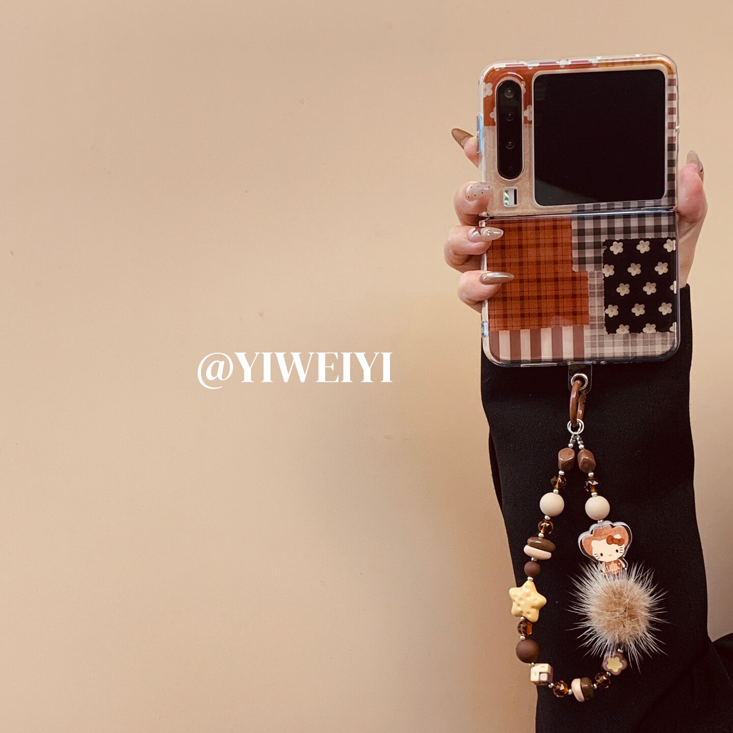 适用于华为折叠复古高级感手机壳