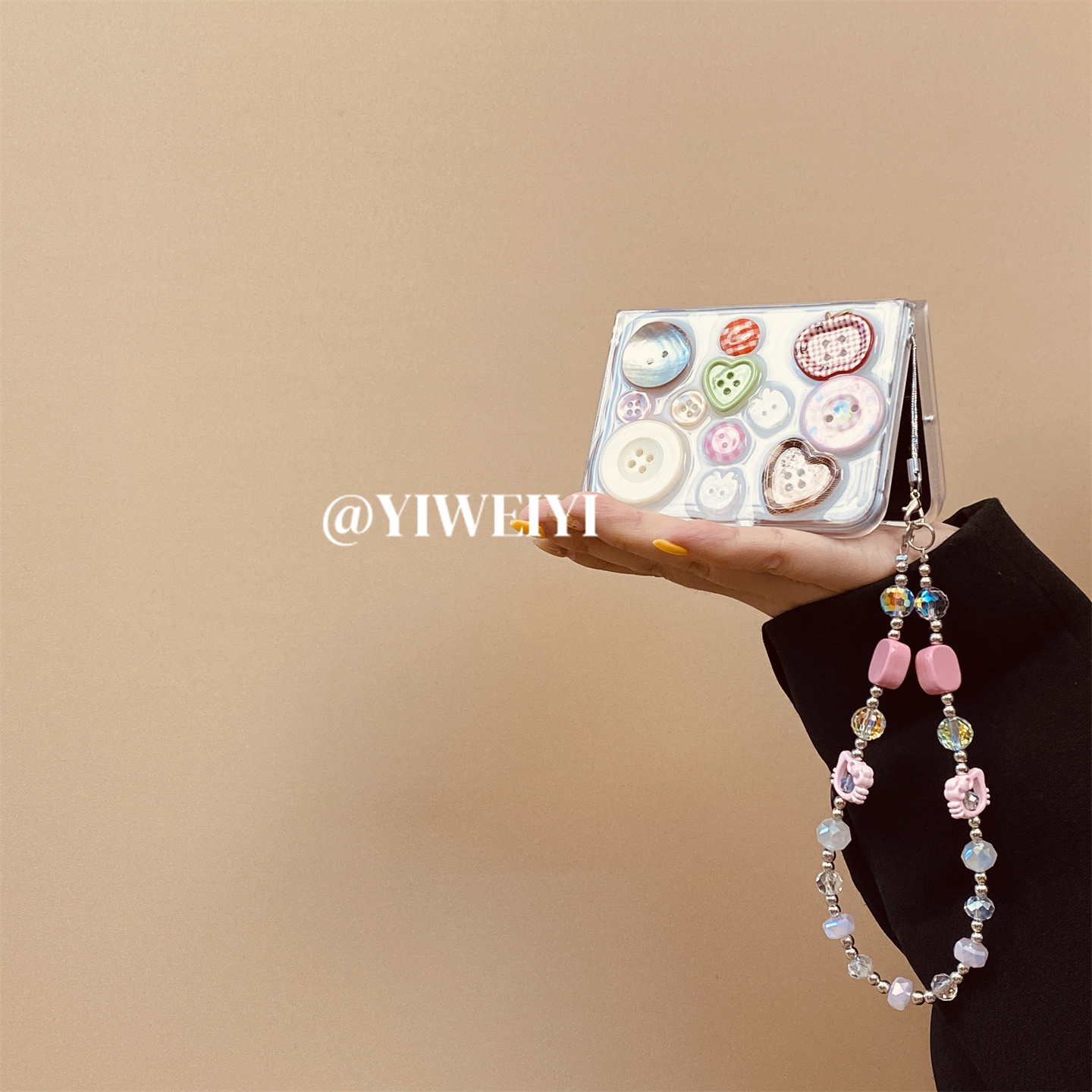 适用于OPPO折叠可爱纽扣手机壳