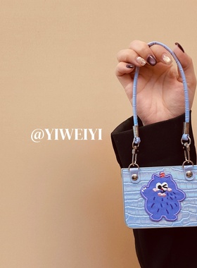 依维意 适用于荣耀magicvflip2手机壳pocket2可爱怪兽折叠屏三星ZFlip7FE可手拎斜挎防摔紫色鳄鱼纹vivoXFlip