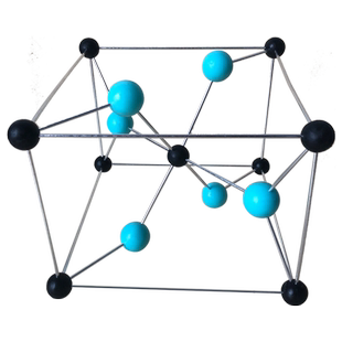 金红石晶胞晶体结构模型TiO2二氧化钛 型号JG-11化学教具教师演示厂家直销