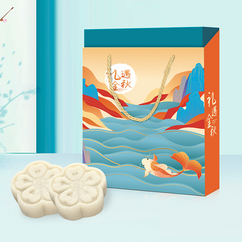 Mid-Autumn Festival Snowy Moon Cake Gifts Group purchase flavor Wuren Snowy Moon Cake Benefits Autumn Moon Cake Gift box packagingin the Snacks/Nuts/Specialty , Pastry/Dessert , Moon cake  category - from Buy2taobao.com to provide professional Taobao agent buy service