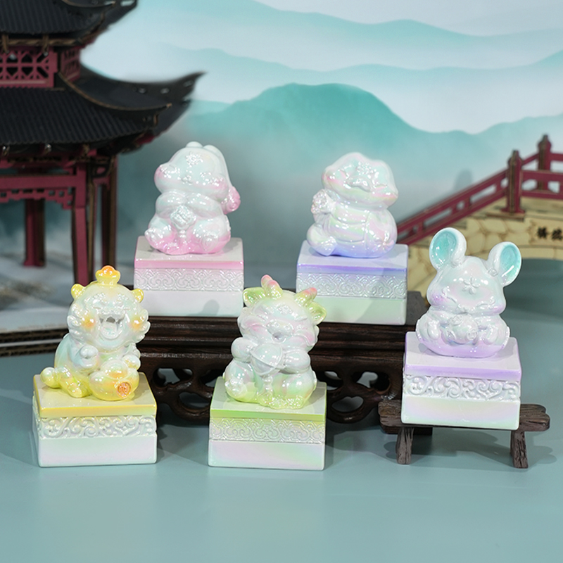 宝贝故事十二生肖玉玺桌面摆件