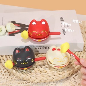 小木鱼敲情绪稳定神器佛系解压治愈系桌面工位装饰品发疯创意摆件
