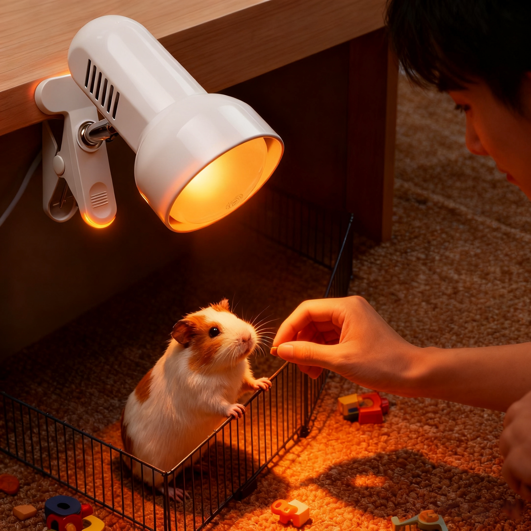 荷兰猪过冬窝蜜袋鼯恒温加热灯取暖灯金丝熊保暖取暖神器豚鼠用品