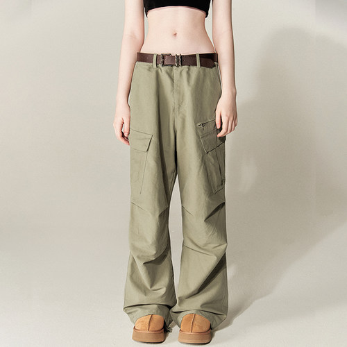 NNOVA23WI洗水中腰直筒工装长裤