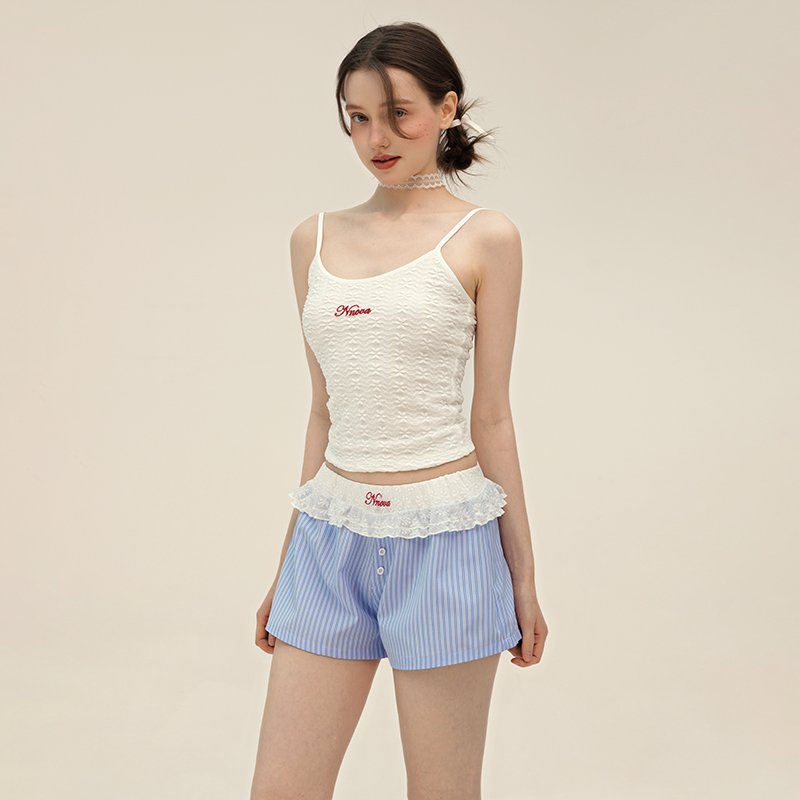 蕾丝弹力收腰吊带NNOVA背心
