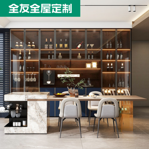 全友意式轻奢酒柜自有定制