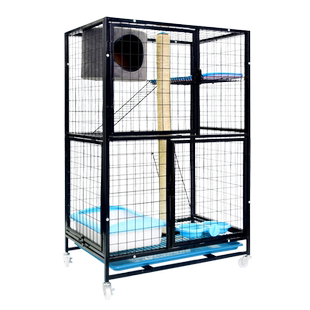 猫笼子 家用室内三层小型不占地两层高层加高猫别墅窄高小号笼子