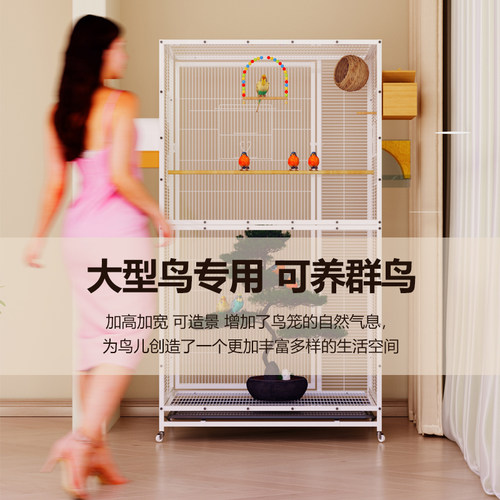 透明板观赏鸟笼大型鸟笼