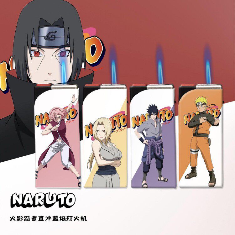 防风火影忍者同款打火机直冲个性创意ins送男生生日礼物高颜值潮