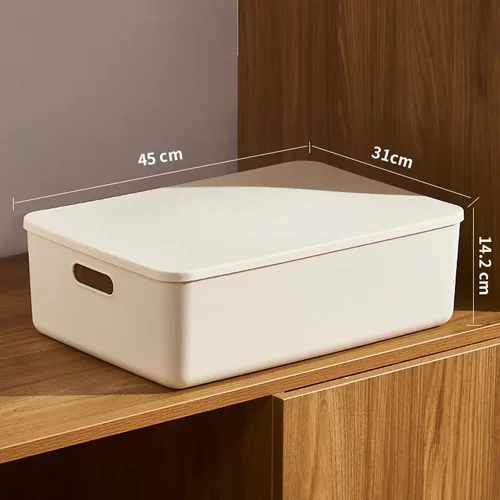 加厚收纳盒塑料收纳篮零食玩具