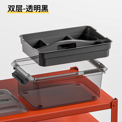 工具收纳箱子多功能双层防静电工具箱五金家用电工车载手动分类大
