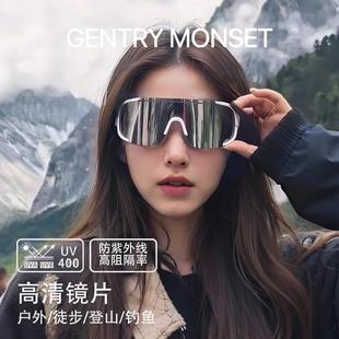 日本GENTRY MONSET骑行眼镜男女户外太阳镜防风沙跑步登山滑雪镜
