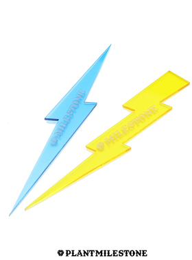 Milestone块根花盆植物标签标识地插龙舌兰仁王冠霍利达蓝鲸妖炎