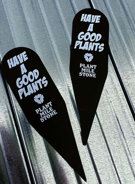 Milestone块根花盆植物标签标识地插龙舌兰象足漆树象芽宫盆景盆