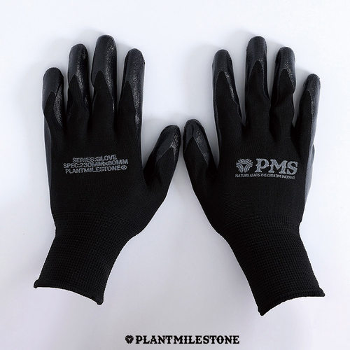 加厚龙舌兰块根植物种植防护黑色手套仙人球多刺防扎手涂胶透气