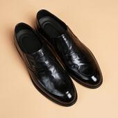 头层牛皮透气一脚蹬德比皮鞋 高端大气 男 DMXUXM 意大利设计风