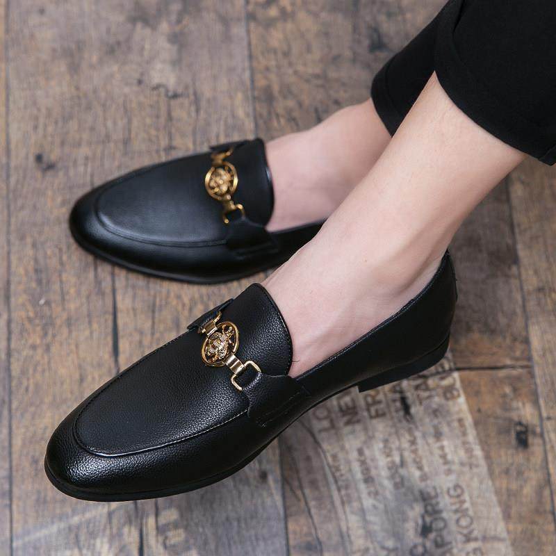 vkwwhy懒人休闲豆豆鞋男商务英伦百搭乐福鞋一脚蹬真皮内增高皮鞋,流行男鞋,单鞋,淘宝优惠券,粉丝福利购,淘宝优惠卷