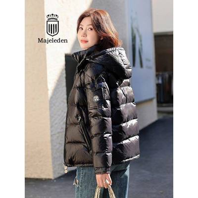 正品2025年冬季新款羽绒服女士同款加厚玛雅短款连帽情侣男装外套