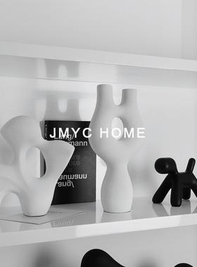 现代简约客厅电视柜书房茶几软装样板房酒柜创意几何树脂装饰摆件