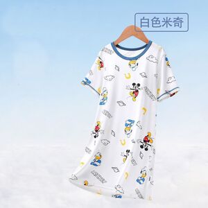 男童睡裙儿童睡袍男孩冰丝中大童宝宝长款家居服皮皮术后睡衣夏季