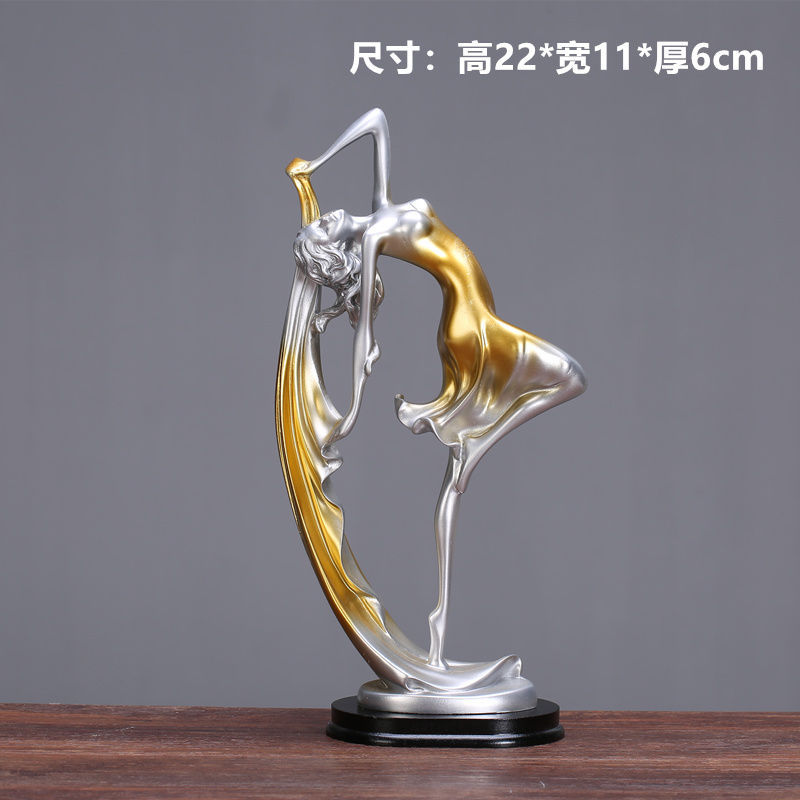 欧式跳舞女孩摆件优雅舞女人物摆设时尚生日礼物家居饰品工艺礼品