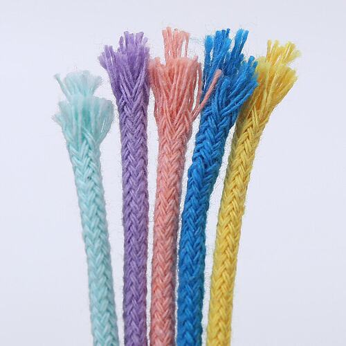 3mm包芯棉绳彩色棉线acre