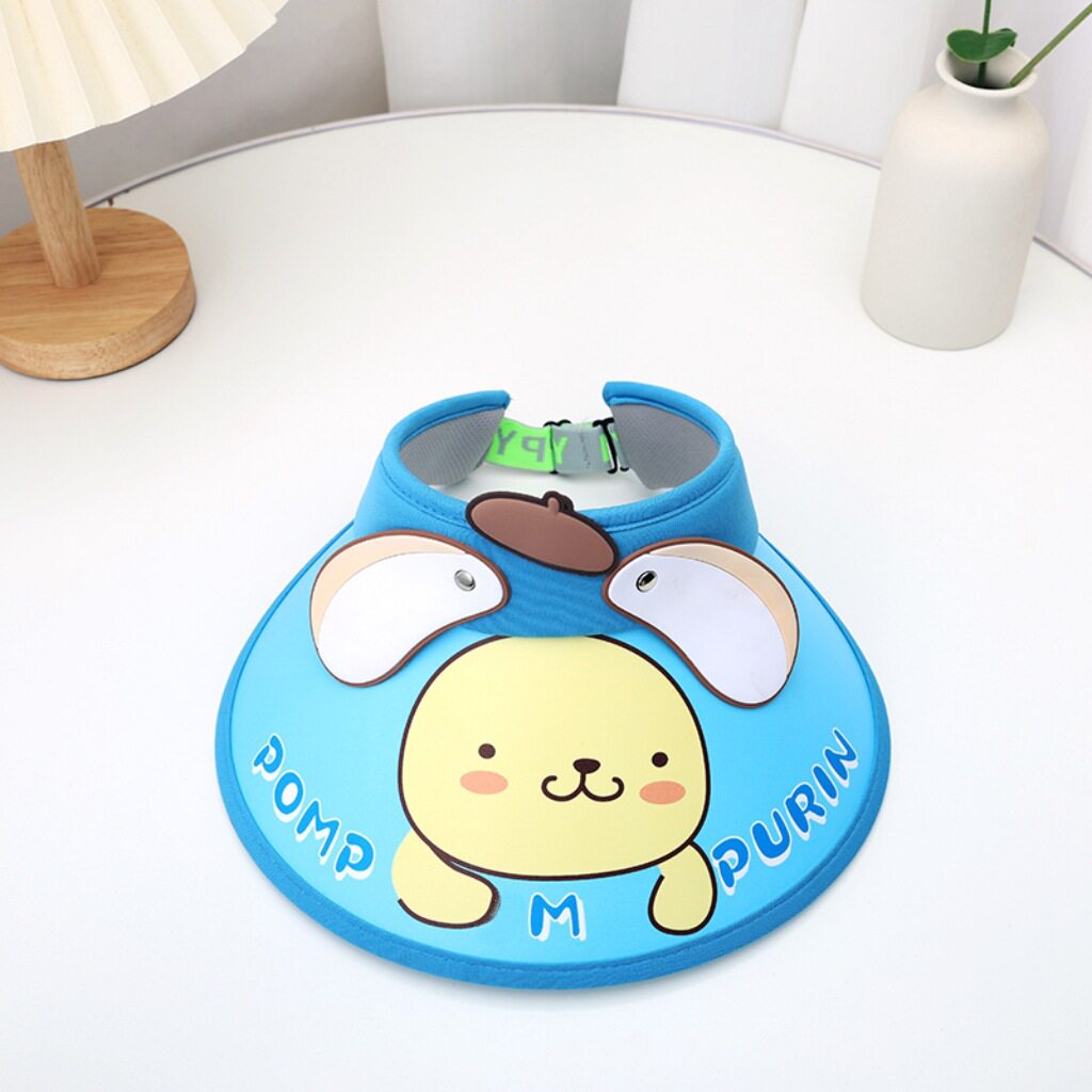 夏季儿童立体卡通防晒太阳帽宝宝遮阳空顶帽小孩子清凉大檐防晒帽