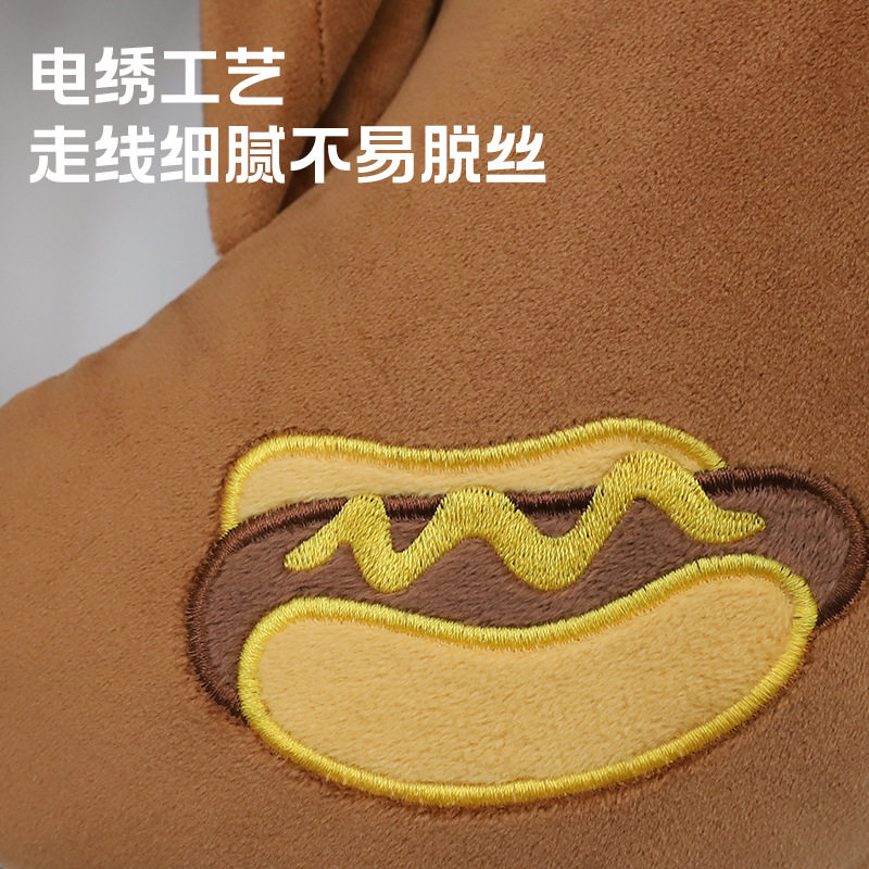 卡通记忆棉连帽U型枕 康乐屋带帽遮光护颈枕 可爱动物颈枕