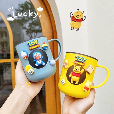 牙刷杯儿童漱口杯可爱卡通杯子食品级PP洗漱杯活动小礼品实用赠品