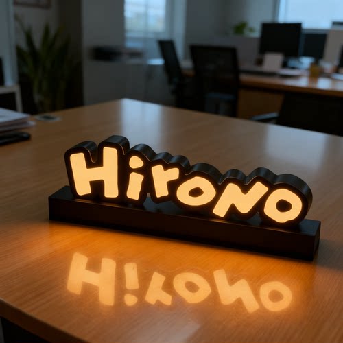 定制亚克力暖光LOGO标识灯