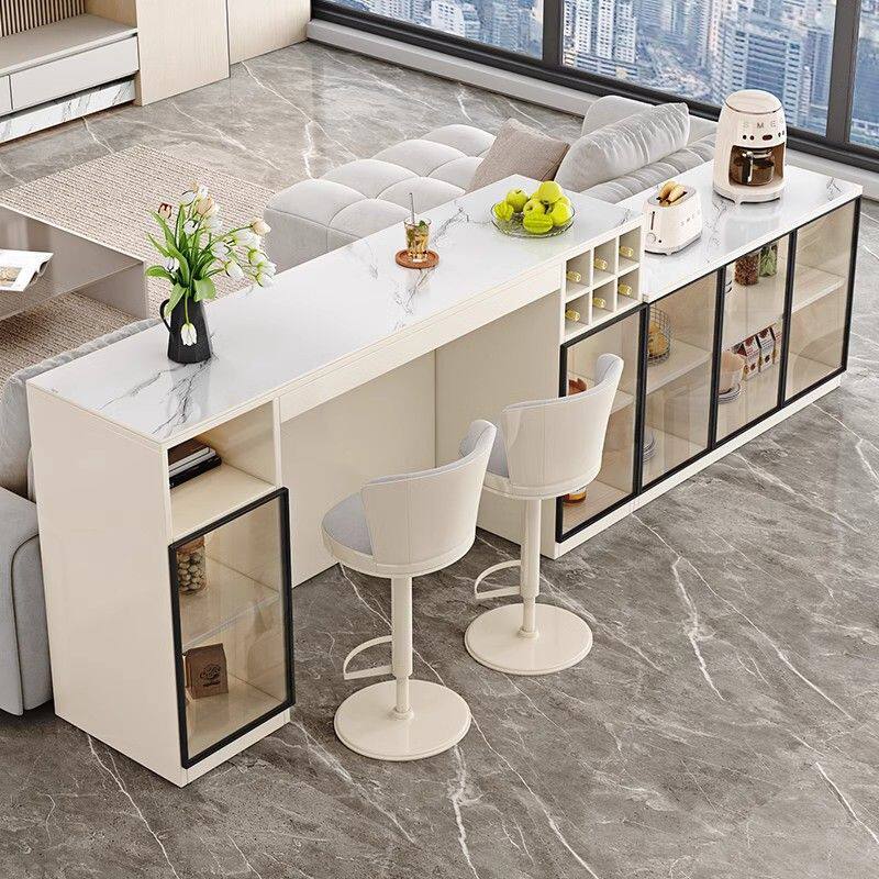 公司水吧一体柜靠墙茶水间柜咖啡柜大理石吧台带水槽办公室洗手池