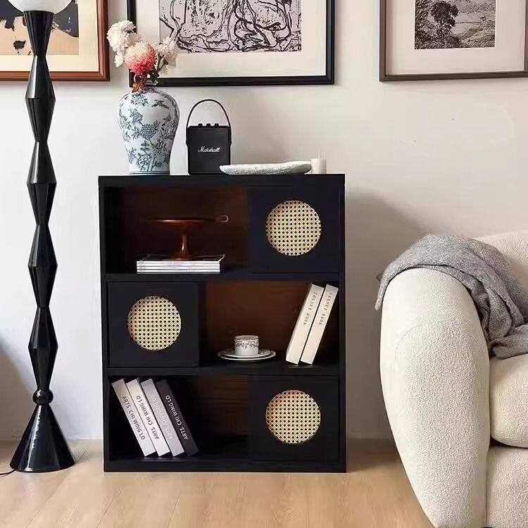 中古模块组合柜美式实木书柜杂志柜窄书架新款立柜法式复古展示柜