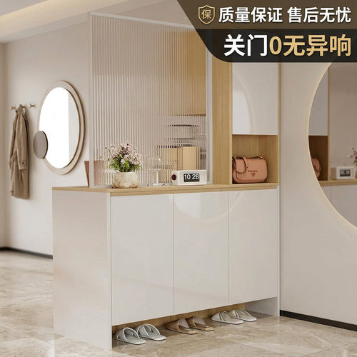 双面鞋柜屏风隔断玄关柜入户对门客厅一体储物柜