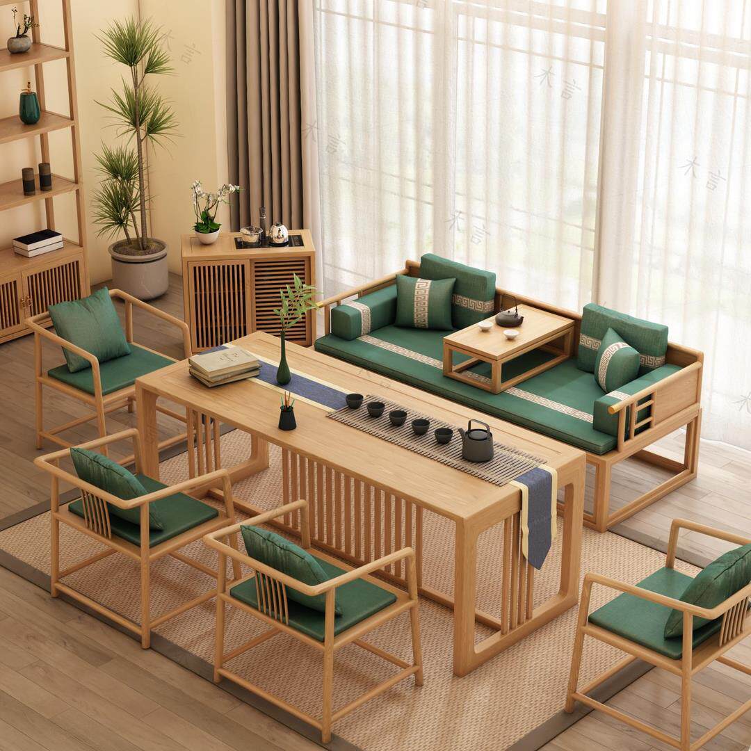 实木罗汉床三件套新中式禅意床榻沙发床组合客厅家具小户型贵妃榻