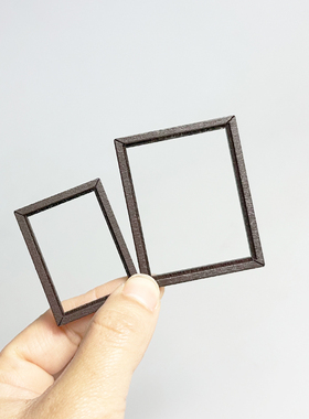 迷你相框模型dollhouse娃娃屋客厅场景配件家居摆件diy小屋道具