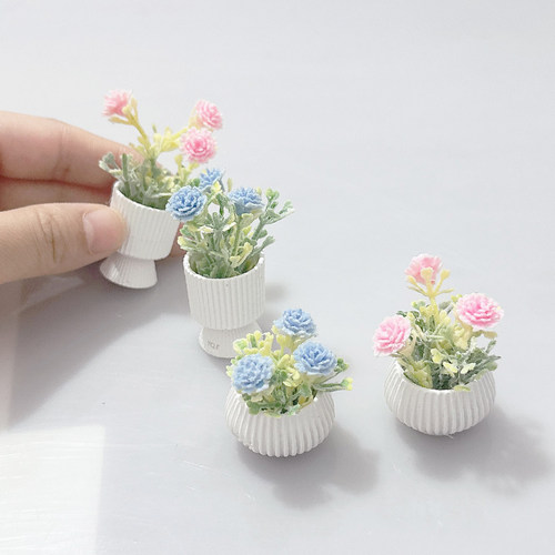娃娃屋dollhouse配件花卉盆栽花朵植物绿植微缩场景装饰摆件小花