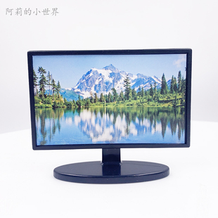 娃娃屋家具配件 迷你仿真电视机液晶显示器 客厅卧室家电场景模型