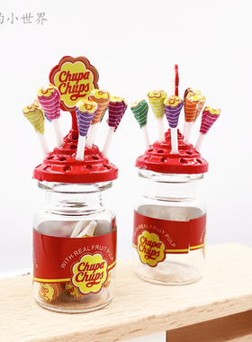 1:12娃娃屋dollhouse食玩摆件配件过家家玩具迷你微缩糖果棒棒糖