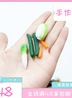迷你微缩蔬菜仿真黄瓜胡萝卜白菜