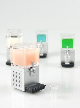 娃娃屋dollhouse家具摆件迷你小果汁机模型微缩食玩场景配件