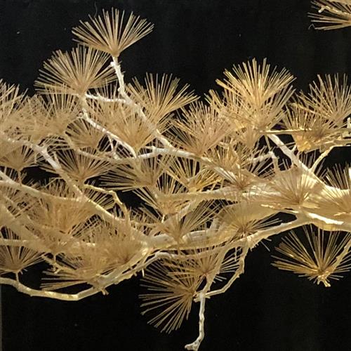 新中式迎客松仿真树会展酒店景观树造景装饰枯山水室内落地摆件