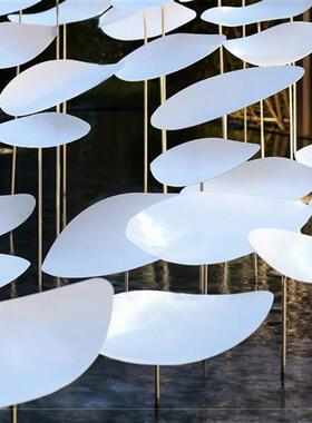 不锈钢风动抽象水景摆件雕塑园林景观售楼部庭院酒店水池美陈装饰