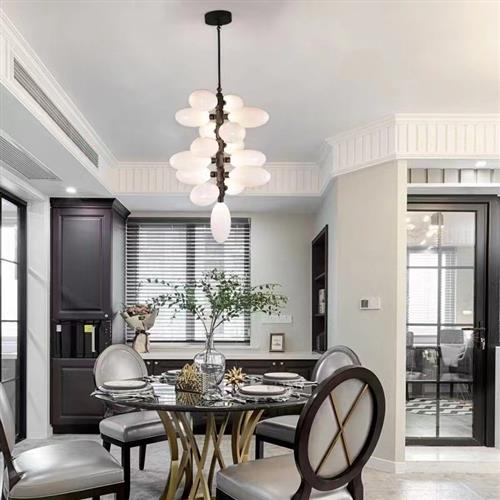 北欧现代简约葡萄组合吊灯酒店售楼部火锅店大厅客厅设计师吊灯