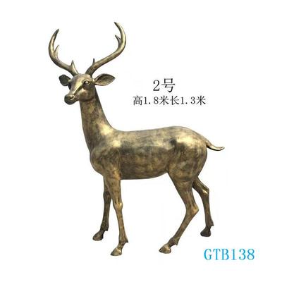 定制不锈钢镂空梅花鹿雕塑商场玻璃钢小鹿模型装饰户外草坪鹿摆件