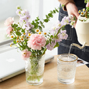 复古ins风精致小花瓶透明玻璃北欧水培鲜花插花小众桌面创意摆件