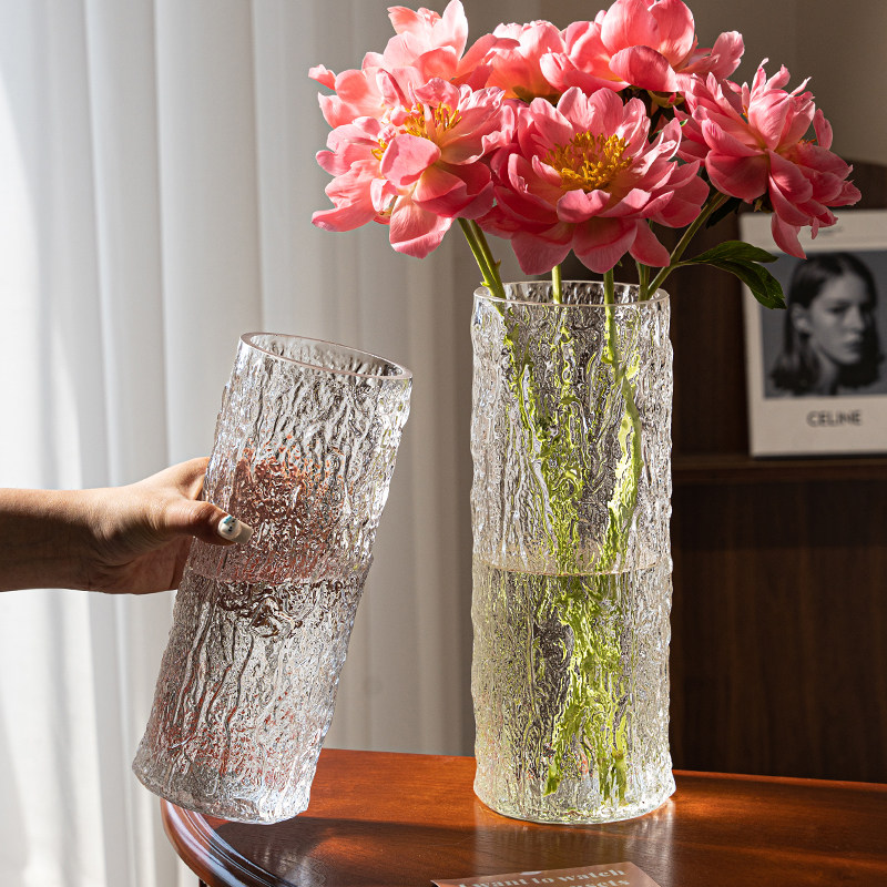 玻璃花瓶高级感ins风水培鲜花玫瑰花富贵竹专用插花客厅装饰摆件,鲜花速递/花卉仿真/绿植园艺,花瓶,淘宝优惠券,粉丝福利购,淘宝优惠卷